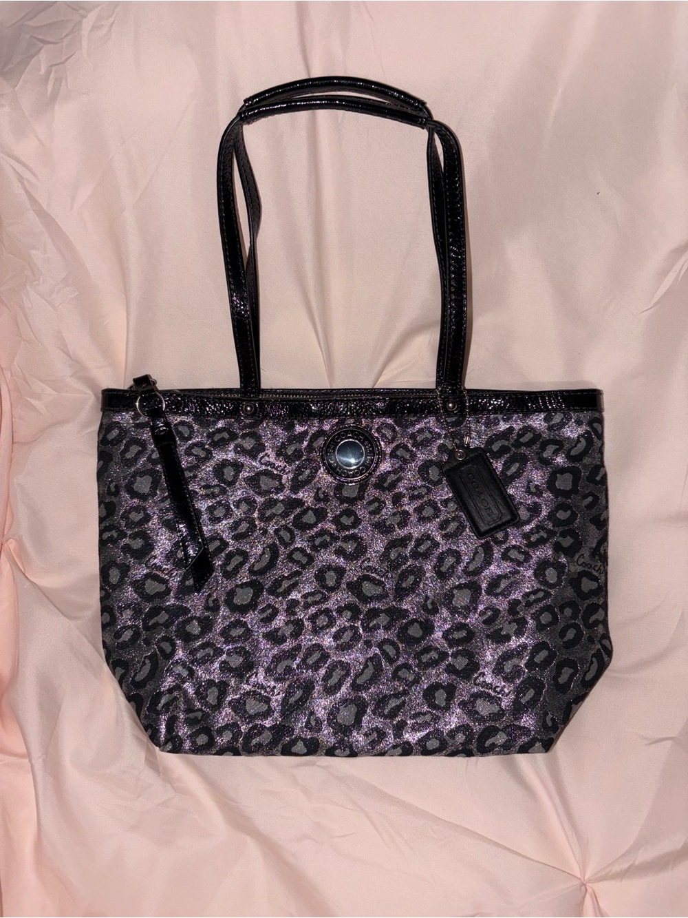 Rare Vintage Authentic Coach Metallic Ocelot Tote Bag (2012) – NWOT F21061